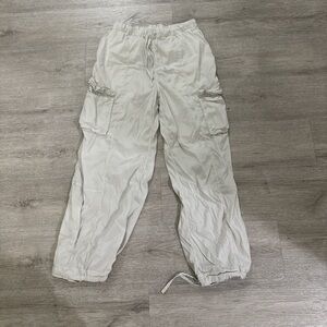 lululemon athletica White Wide Leg Cargo Pants